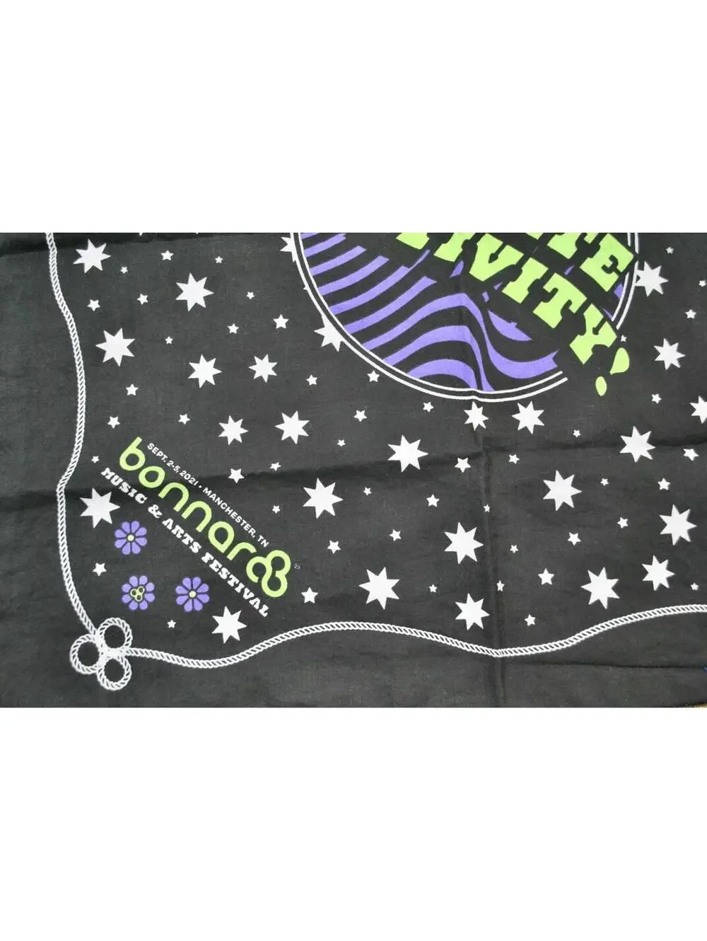 Bonnaroo Music Festival 2021 Band Show Tennessee Black Bandana